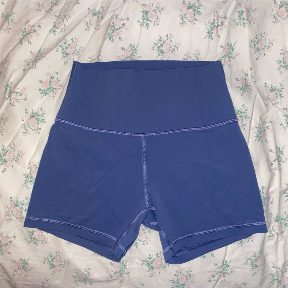 Blue lululemon align 4” shorts
